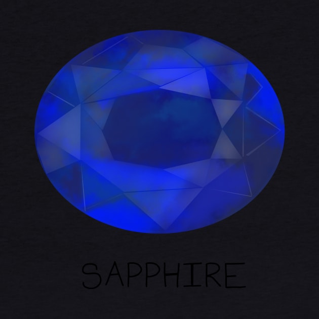 Sapphire Crystal September Birthstone by DesignsBySaxton